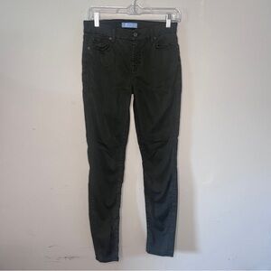 7 For All Man Kind Blair Skinny‎ Jeans Jeggings Dark Green Stretch size 27